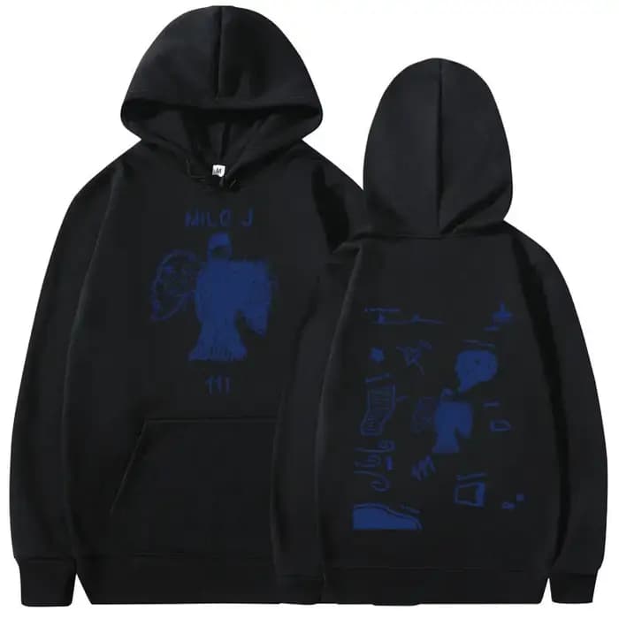 Rappeur Milo J 111 Album Merch sweat à capuche pour homme femmes vêtements Harajuku Hip Hop sweats Vintage à manches longues pulls Streetwear