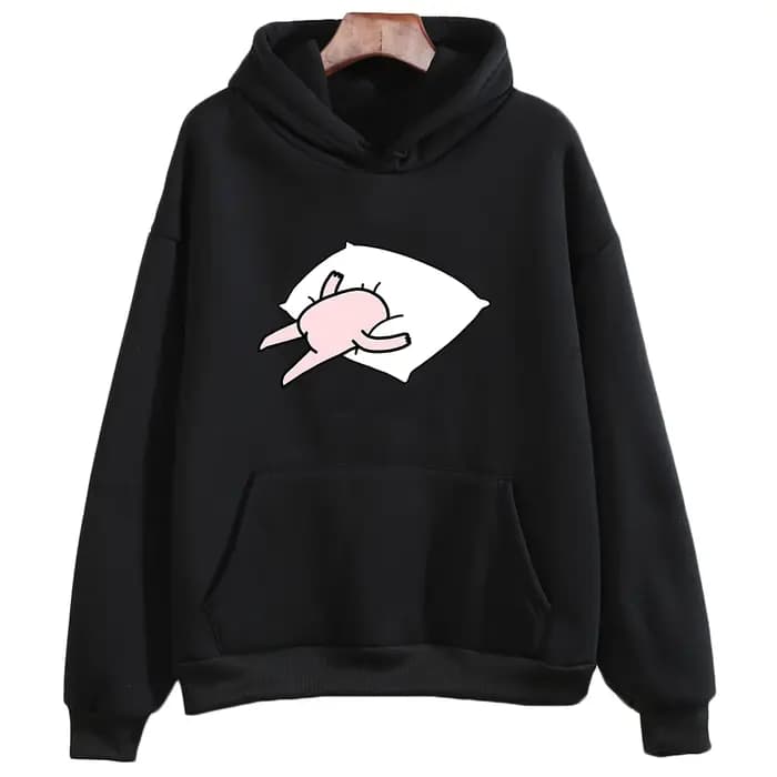 Ketnipz-Sweats à capuche College de dessin animé drôle