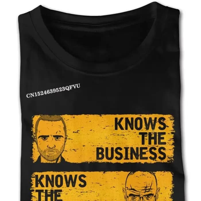 T-Shirt rouge pour hommes, Style Punk, Kawaii, Breaking Bad, graphique anglais