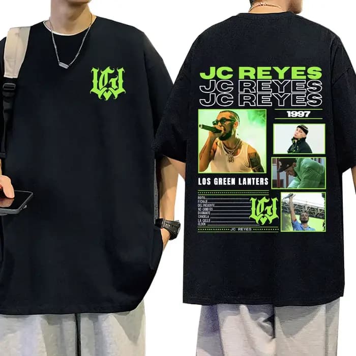 Rappeur Jc Reyes Los Green Lanters T-shirts Hommes Femmes Vêtements Hip Hop Mode T-shirts Coton Déco