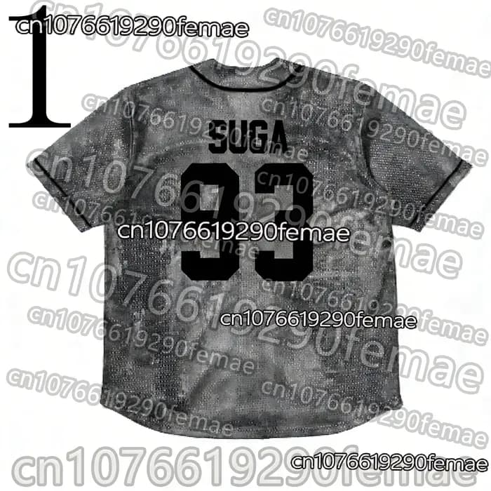 Nouveautés 2026 pour hommes et femmes KPOP # T-shirt de baseball 97, maillot de sport quotidien pour