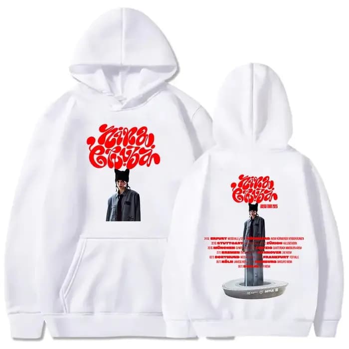 Arena Tour 2025 Nina Chuba sweats à capuche Sudaderas Para Mujer hiver femmes hommes vêtements chanteur impression