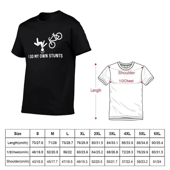 T-Shirt I Do My Own Stunts pour homme