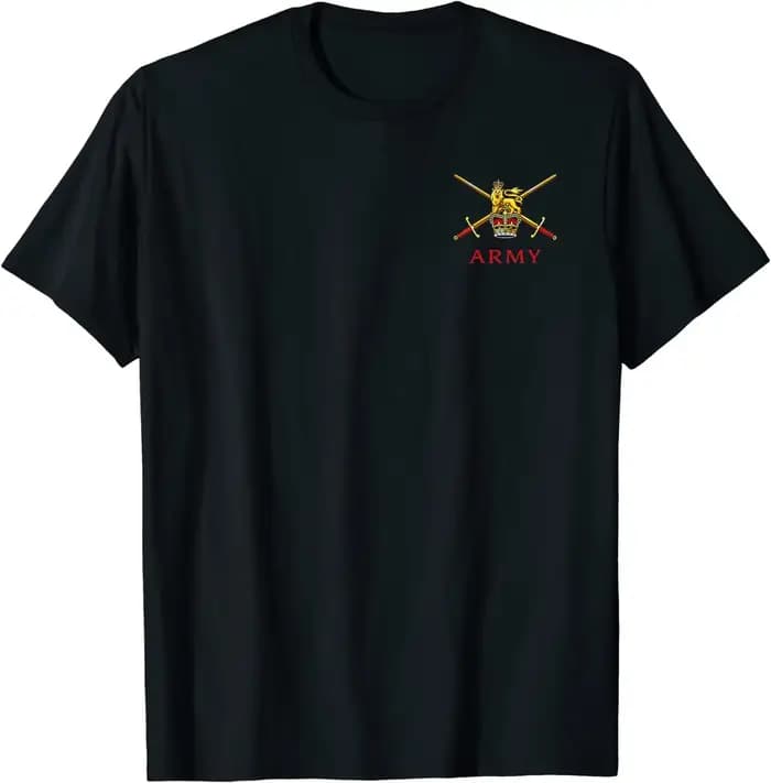 T-Shirt à manches courtes pour hommes, en coton, décontracté, à col rond, pour l'été, pour l'entraînement des anciens combattants de l'armée britannique