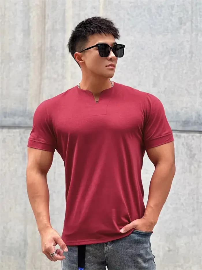 T-shirt de sport imprimé d'été pour hommes