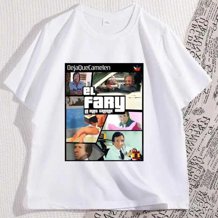 T-shirts graphiques Streetwear à la mode El Fary t-shirt espagnol décontracté coton à manches courtes Y2K vêtements