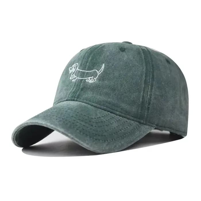 Casquette de baseball brodée avec un chiot mignon de dessin animé