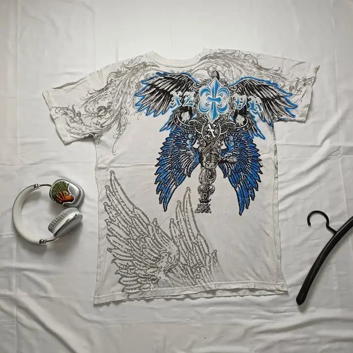 2000s Xzavire coton manches courtes homme Vintage Harajuku rue marée mode femmes amoureux T-shirt