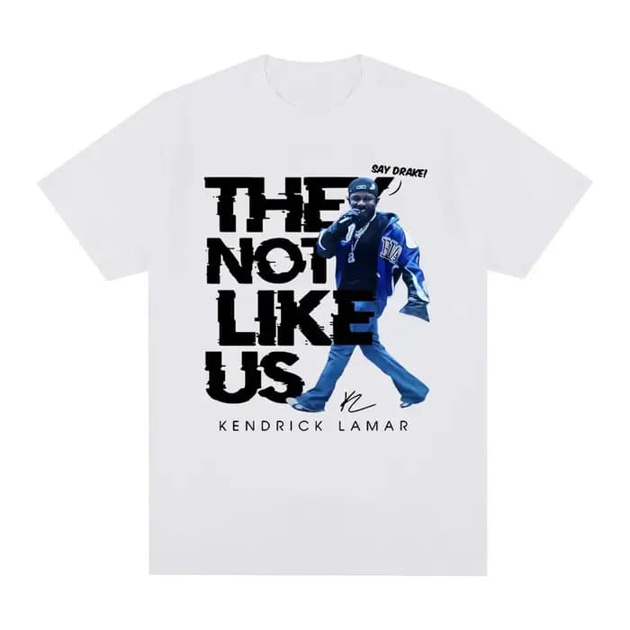 Kendrick Lamar dire Drake ils pas comme nous T-shirts hommes femmes haute qualité mode Hip Hop t-shirt