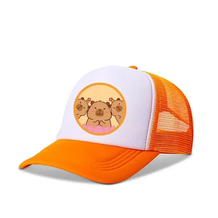 Capybara casquette de baseball garçons fille mignon Y2K tendance dessin animé imprimé chapeau Kawaii toile extérieur décontracté parasol chapeaux enfants cadeau d'anniversaire