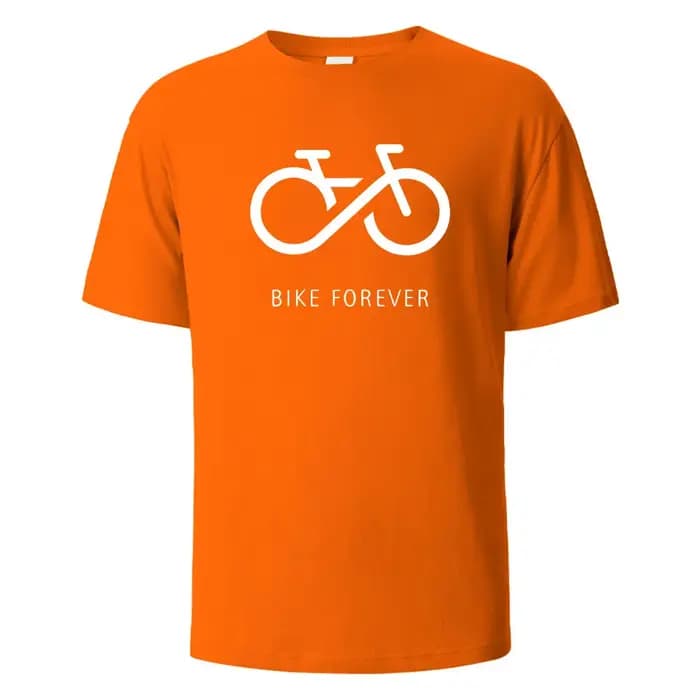 Bike Forever drôle Streetwear basique T-Shirt pour hommes mode décontracté 100% coton vêtements col rond respirant