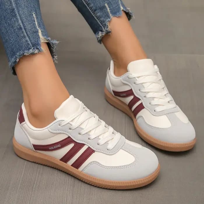 Baskets de luxe pour femmes, mocassins plats, confortables, souples, légères, chaussures d'extérieur
