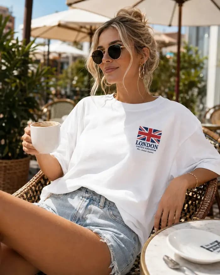 T-Shirt à manches courtes et col rond pour hommes et femmes