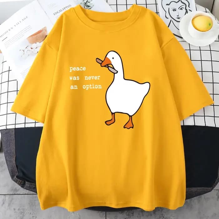 La paix n'était jamais une Option imprime Mans coton T-Shirt vêtements créativité tout-mathématiques à manches courtes