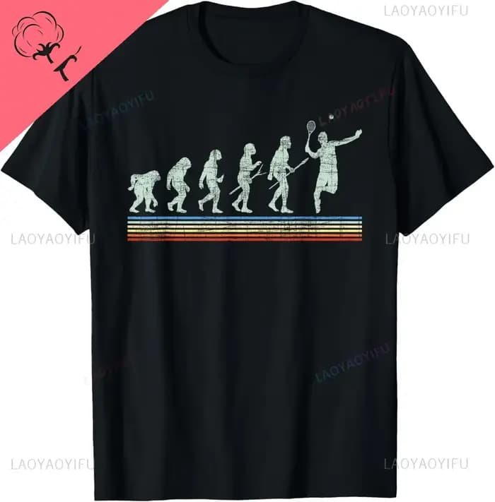 T-shirt graphique rétro en coton unisexe