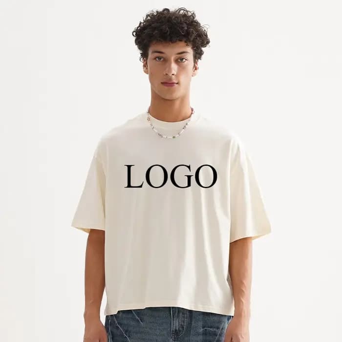 Bricolage LOGO personnalisé t-shirt DTG impression hommes Boxy Fit 100% coton décontracté ample à manches courtes hauts T-shirts personnalisés