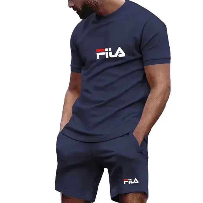 Ensemble de jogging d'extérieur 2026 : T-shirt respirant à manches courtes à séchage rapide et short de sport pour homme