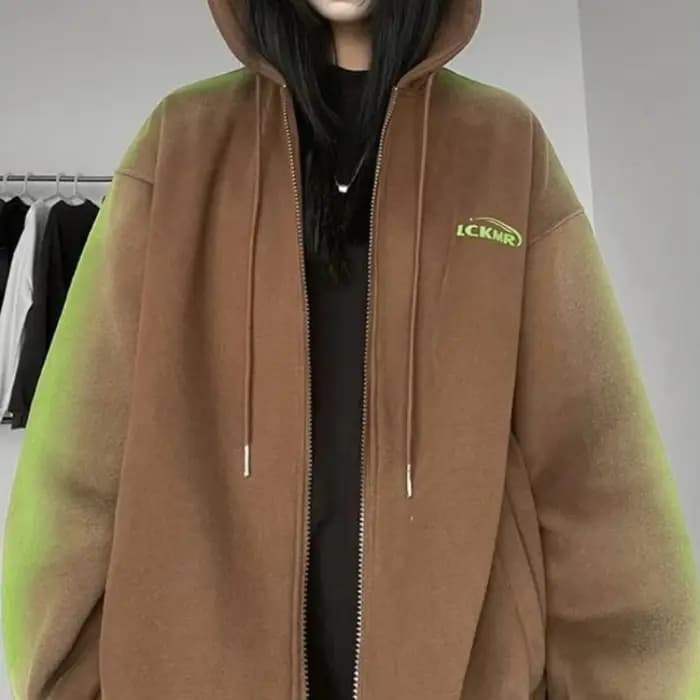 Sweat à capuche zippé pour femme, sweats à capuche baggy, fermeture éclair, mode coréenne vintage, Y2k, M, XL, Y, 2k, nouveauté