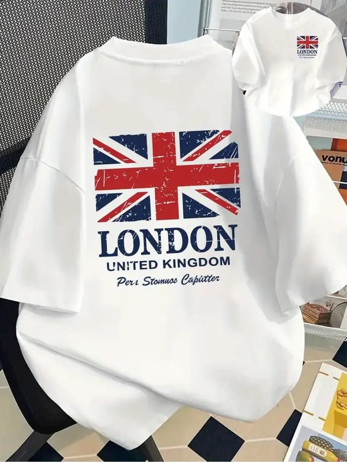 T-Shirt à manches courtes et col rond pour hommes et femmes