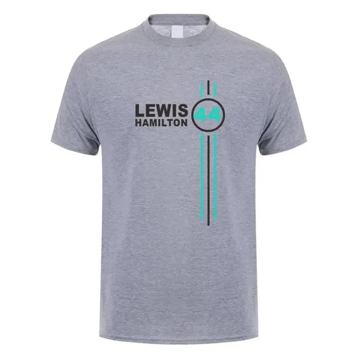 T-shirt manches courtes homme, estival et en coton, Lewis Hamilton 44, 71857