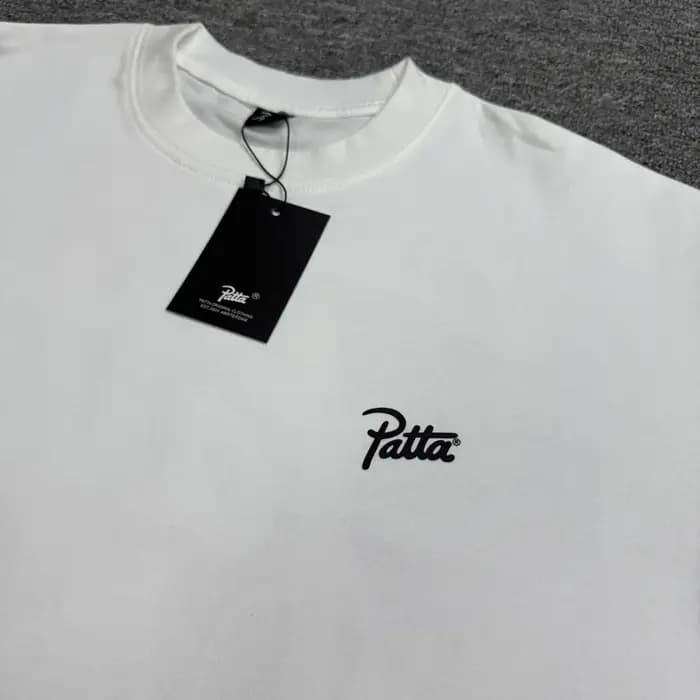 T-shirt classique Patta 26SS Nouvelle Collection – Homme/Femme – Coton ample décontracté – Imprimé lettres