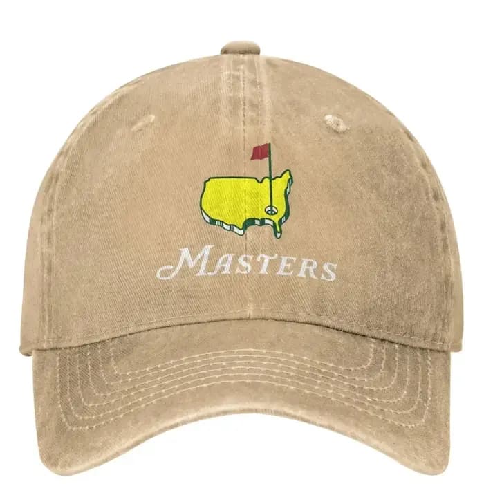 The Masters Trucker Hat Outfit Rétro Denim Délavé Papa pour Hommes Femmes Courir Casquettes de Golf