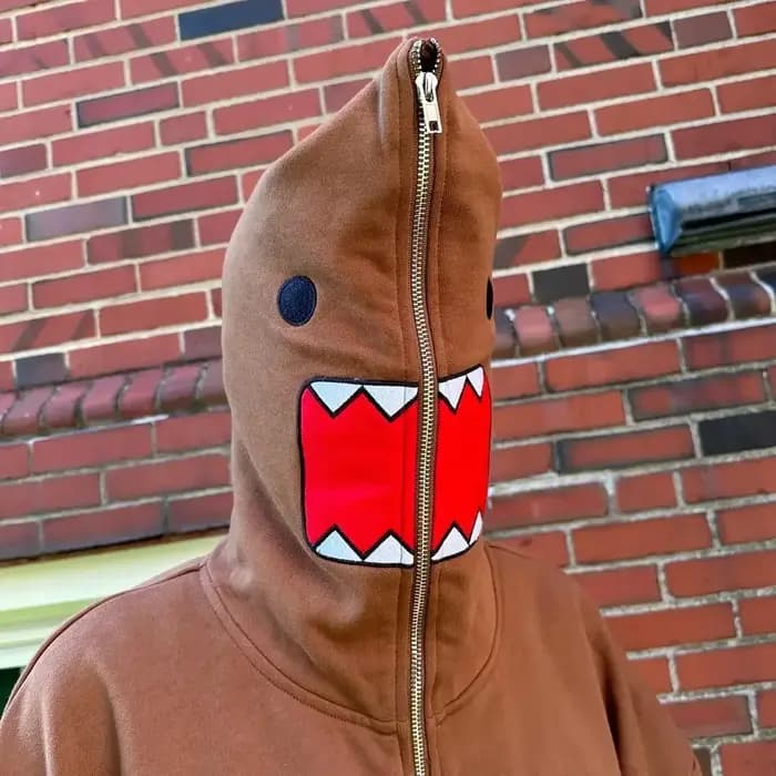 Y2k sweat à capuche nouveau Harajuku Hip-hop dessin animé imprimé pleine fermeture éclair