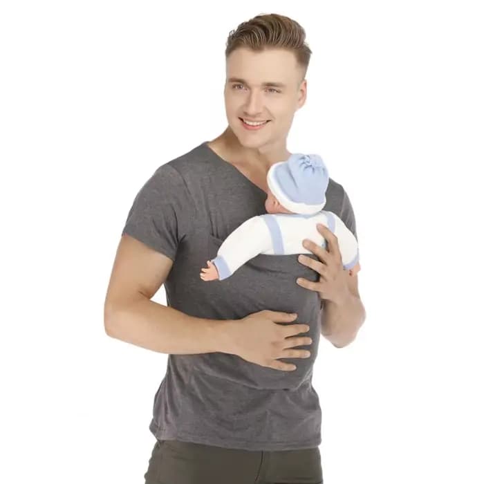 T-shirt de portage pour homme en mélange de coton