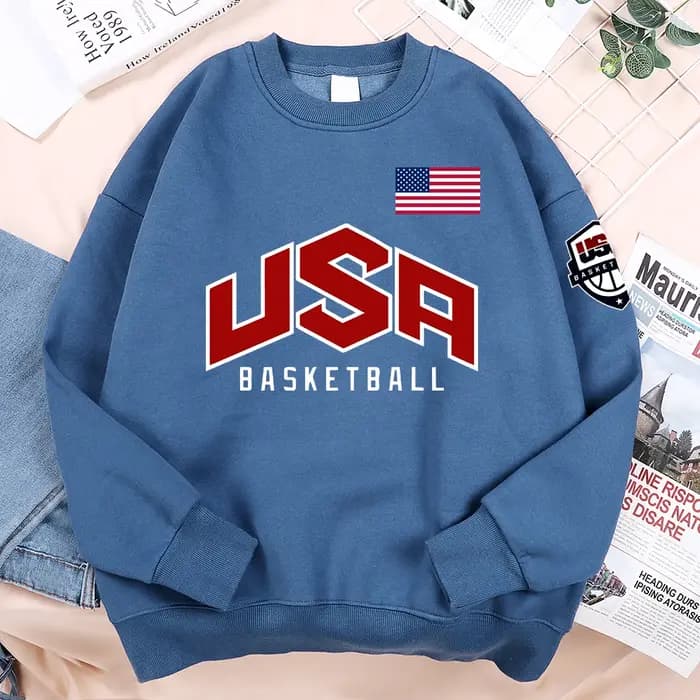 USA basket-ball imprimé rue sweat à capuche décontracté hommes femmes Hip Hop surdimensionné vêtemen