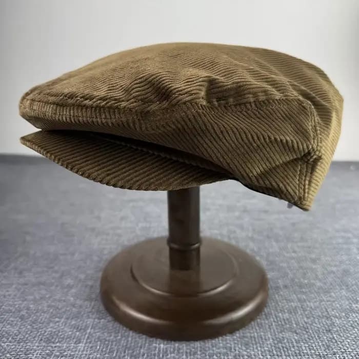 Casquettes plates en velours côtelé pour hommes et femmes