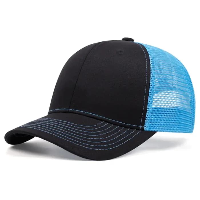 1 casquette de baseball en maille respirante pour femmes et hommes, casquette filet adulte à visière légèrement incurvée, chapeau d'été respirant et pare-soleil, casquette de camionneur printemps