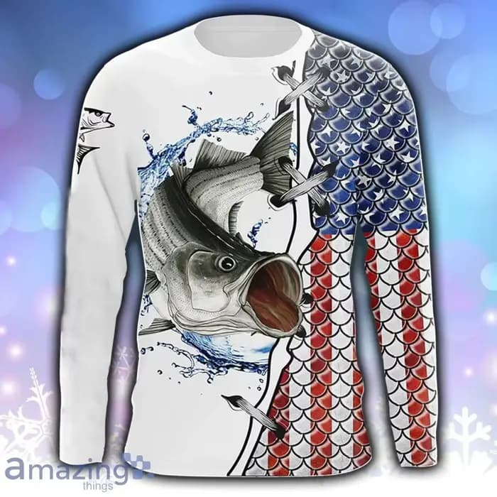 T-shirt à manches longues pour hommes et femmes, imprimé de pêche, graphique 3D, mode Fitness, hauts
