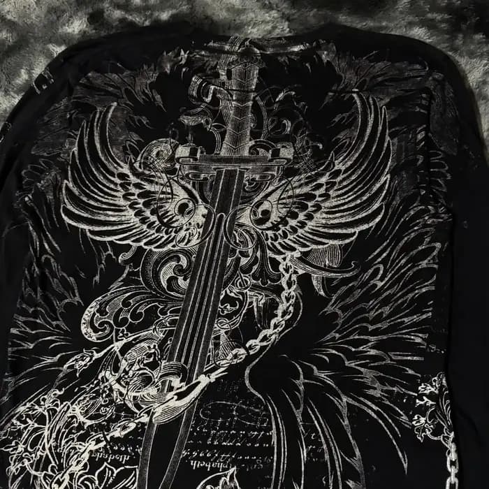Sweat-shirt gothique noir pour hommes