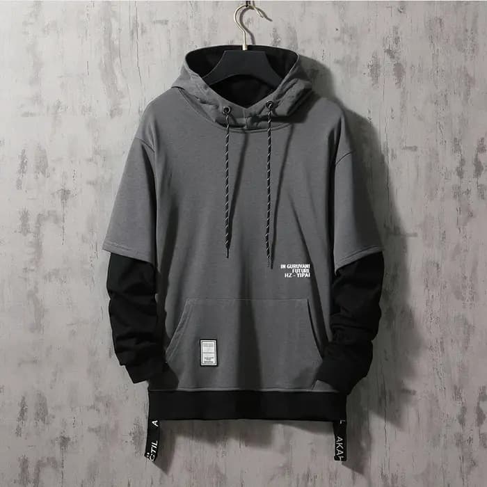 Nouveau sweat à capuche Patchwork Hip Hop hommes pull à capuche Streetwear décontracté mode vêtement