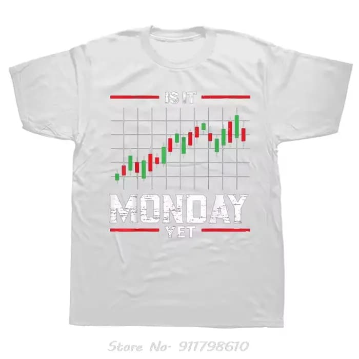 Lundi mais Stock Market Trader Day Trading vêtements pour hommes graphique surdimensionné T-shirt été Fitness