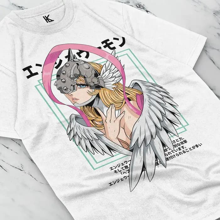 T-shirt ORIGINAL Louzan Illustrations - Digimon - Angewomon