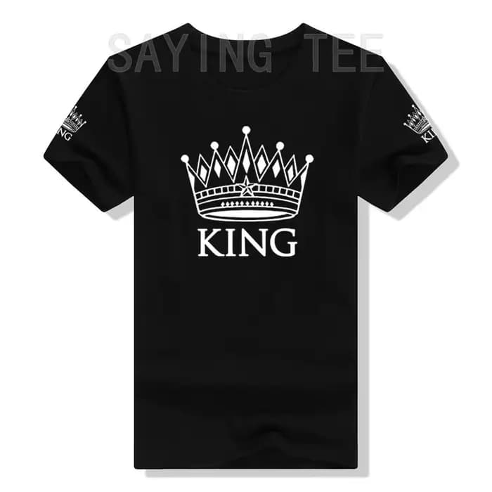 T-shirt graphique à manches courtes pour couples, ensemble de chemises assorties pour lui et sa rein