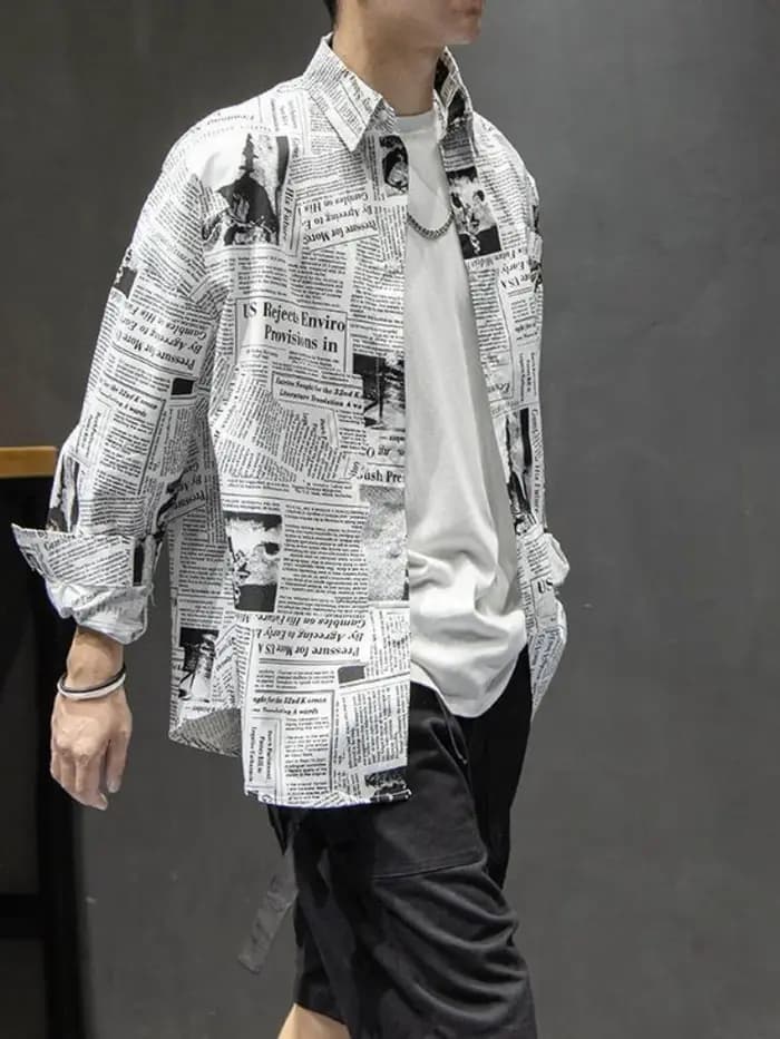 Chemise japonaise pour hommes