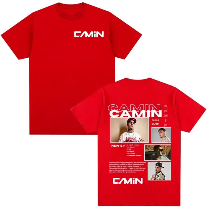 Rappeur Camin 2025 Tour graphique T-shirt vêtements pour hommes Hip Hop mode manches courtes T-shirt