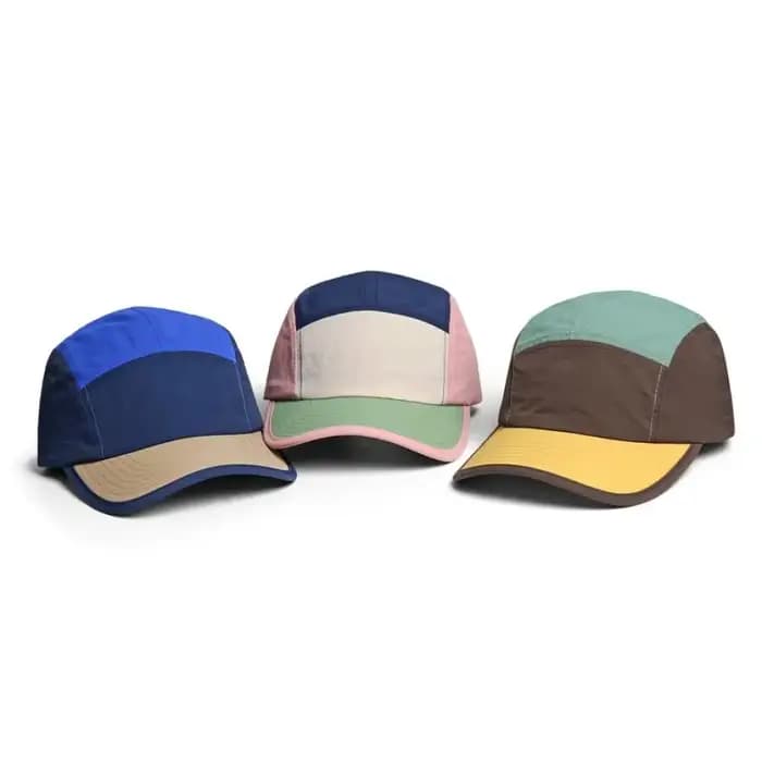 Casquette de baseball à 5 panneaux pour hommes et femmes