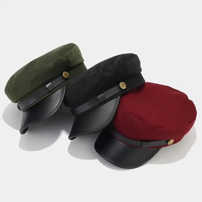 Casquette plate vintage unisexe pour hommes et femmes