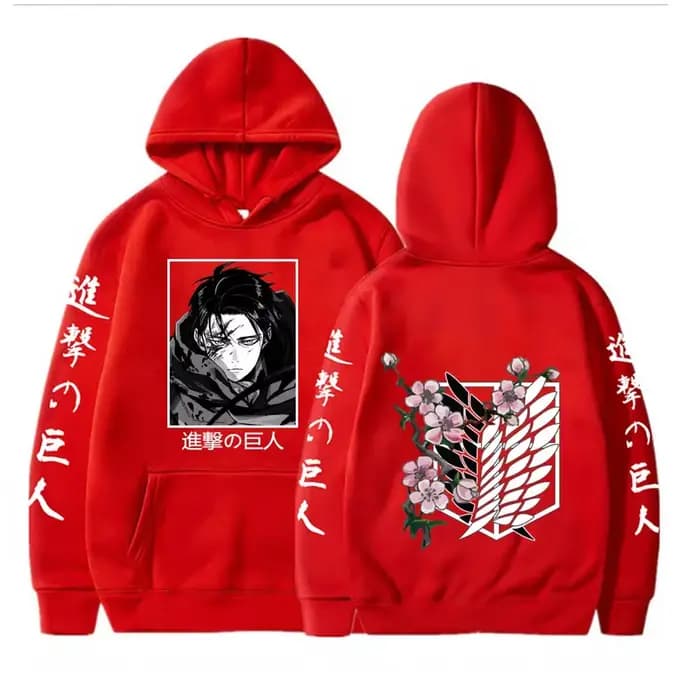 Sweat à capuche graphique Levi Attack AngiLarge pour hommes et femmes