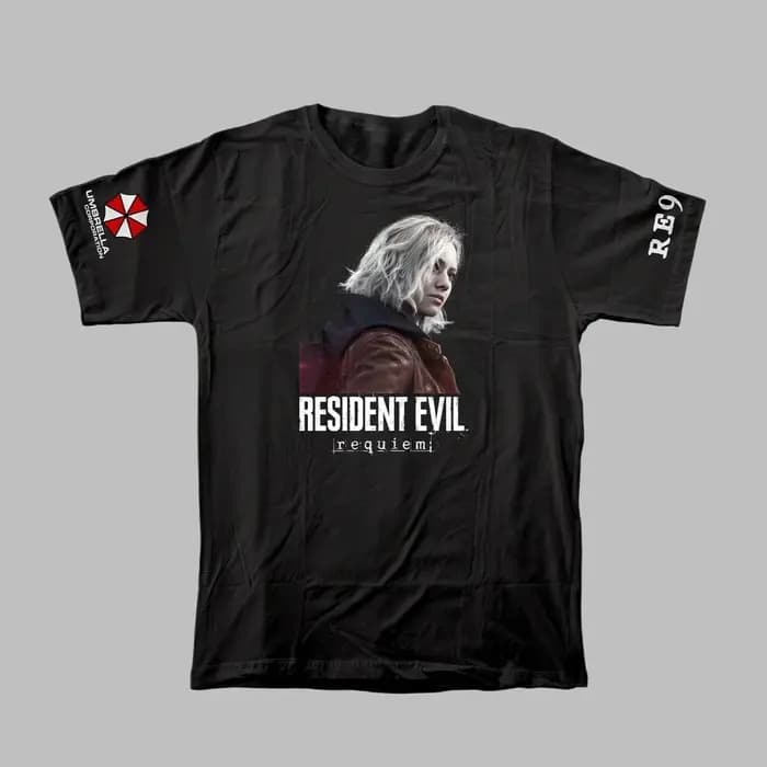 Resident Evil 9 Requiem Umbrella Corporation Logo Graphic 100% Coton Unisexe T-shirt 2026 Nouvelle Mode Y2k Manches