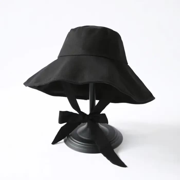 Chapeau Bob Pliable Femme Printemps-Été Style Japonais Coréen à Large Bord en Coton et Lin, Protecti