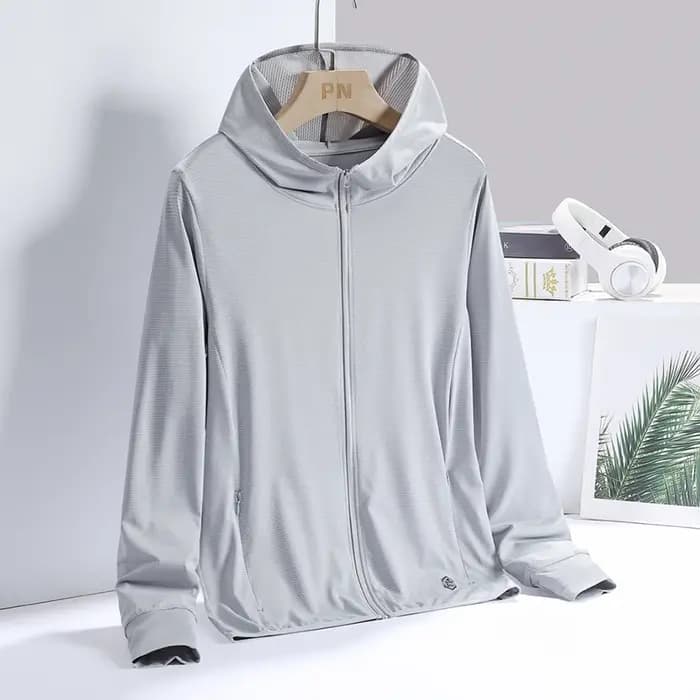 YJKVUR unisexe été nouveau UPF 50 + UV Protection solaire veste à capuche hommes femmes léger randonnée en plein air
