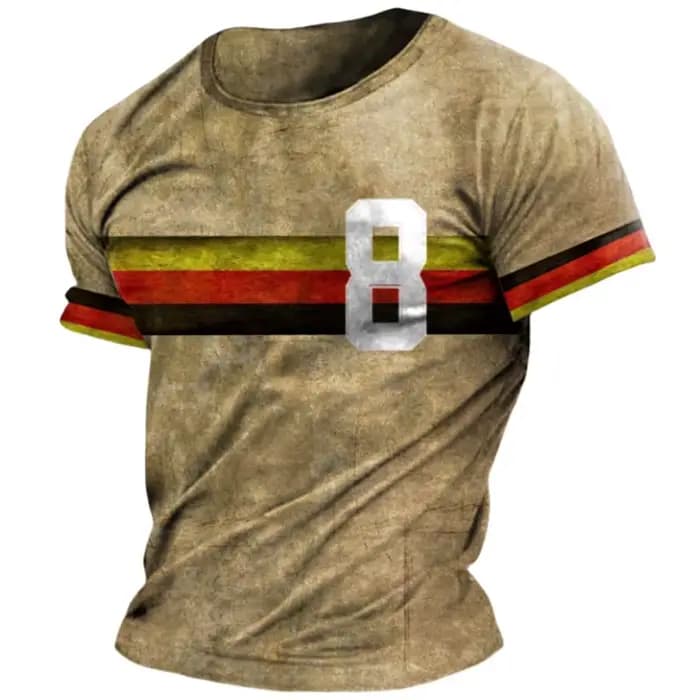 T-Shirt à Manches Courtes et Col Rond pour Homme, Streetwear, Été, 5XL
