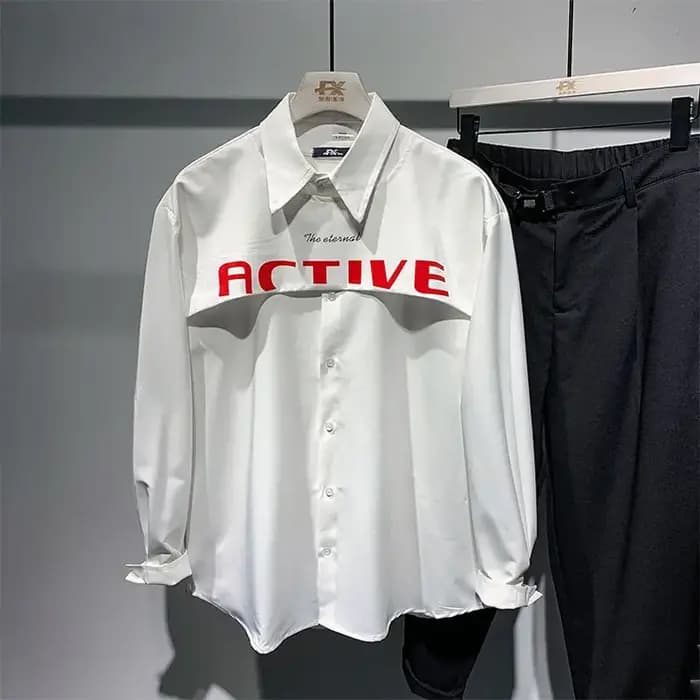 Chemise à manches longues polyvalente pour homme