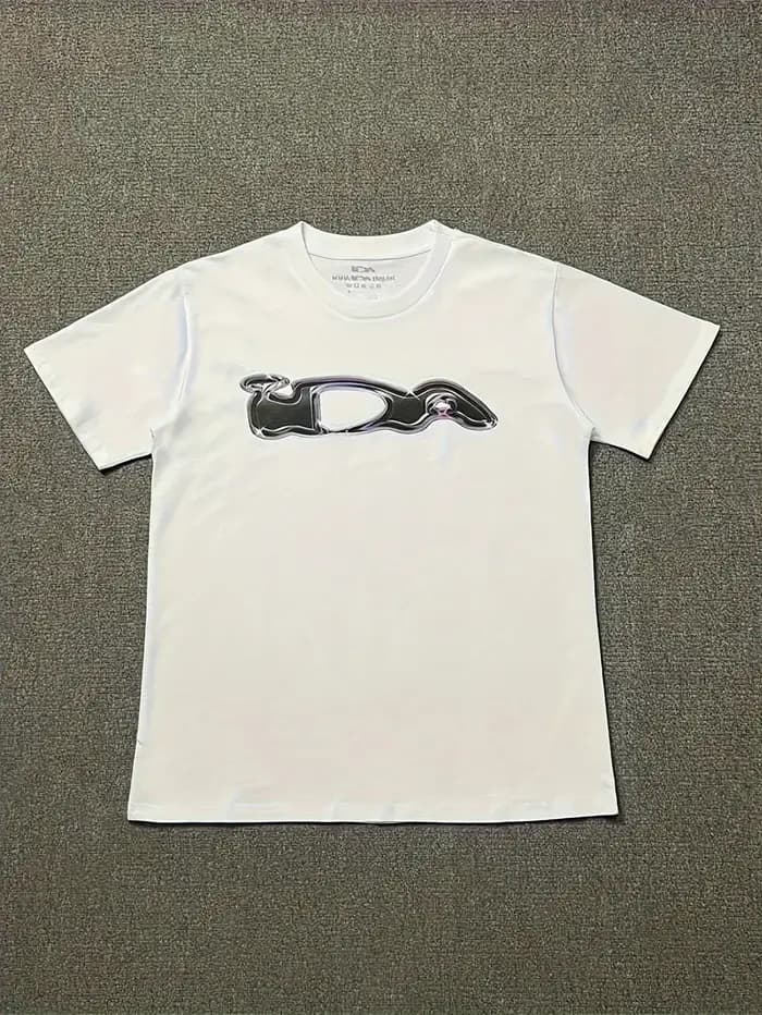 T-shirt unisexe pour couple, 200 grammes, pur coton, imprimé japonais Ida Plus, avec base blanche et