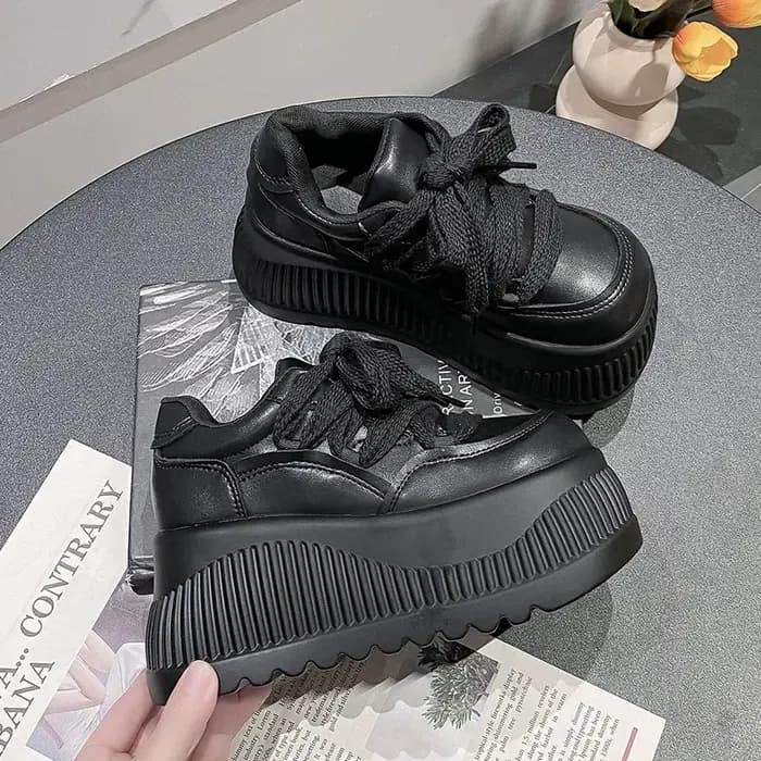 Baskets décontractées à plateforme de 9 cm pour femmes