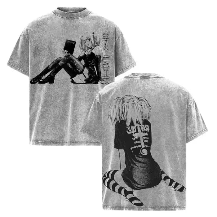 MisaMisa Death Note T-shirt graphique pour hommes vêtements Anime à manches courtes T-shirt hauts Hi